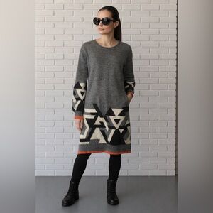 Matthew Williamson Geometric Sweater Dress